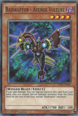 Raidraptor - Avenge Vulture [SHVI-EN014] Common 