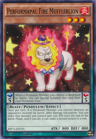 Performapal Fire Mufflerlion [MP15-EN191] Common 