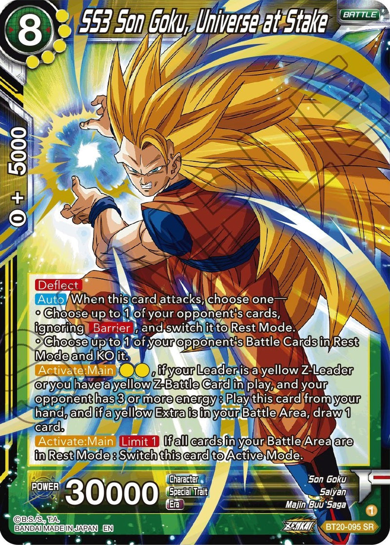 SS3 Son Goku, Universe at Stake (BT20-095) [Power Absorbed] 