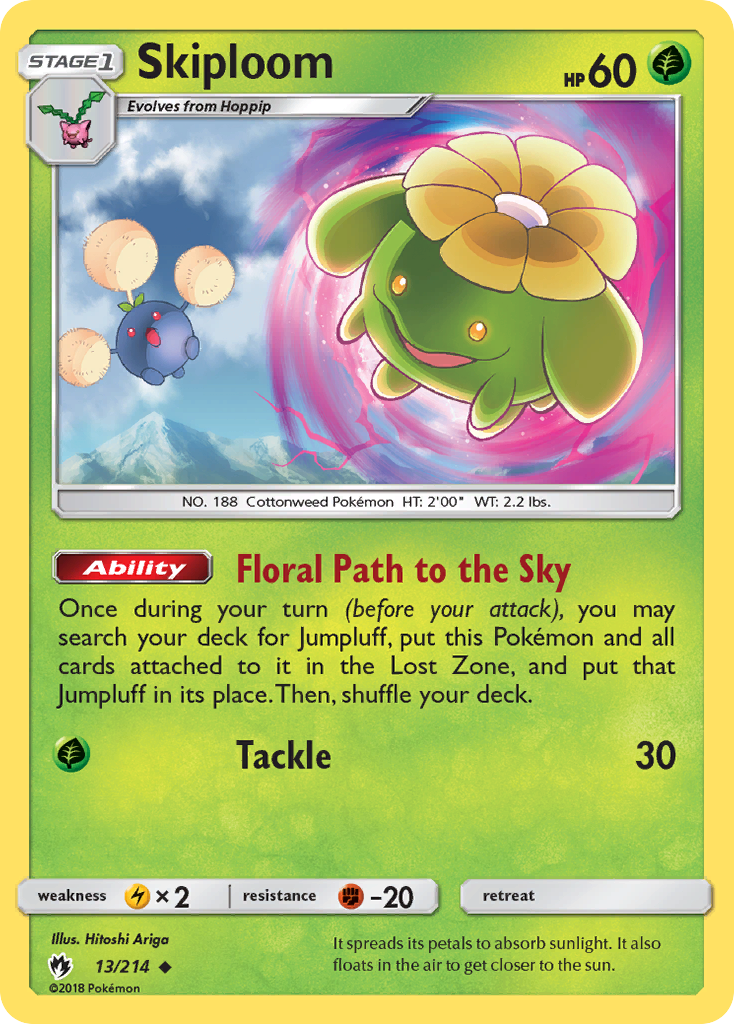 Skiploom (13/214) [Sun &amp; Moon: Lost Thunder] 