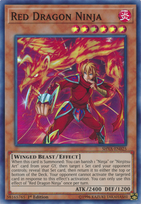 Red Dragon Ninja [SHVA-EN025] Super Rare 