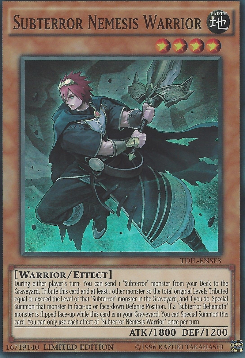 Subterror Nemesis Warrior [TDIL-ENSE3] Super Rare 