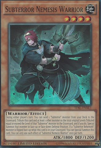 Subterror Nemesis Warrior [TDIL-ENSE3] Super Rare 