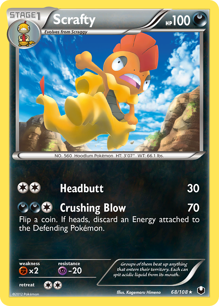 Scrafty (68/108) [Black &amp; White: Dark Explorers] 