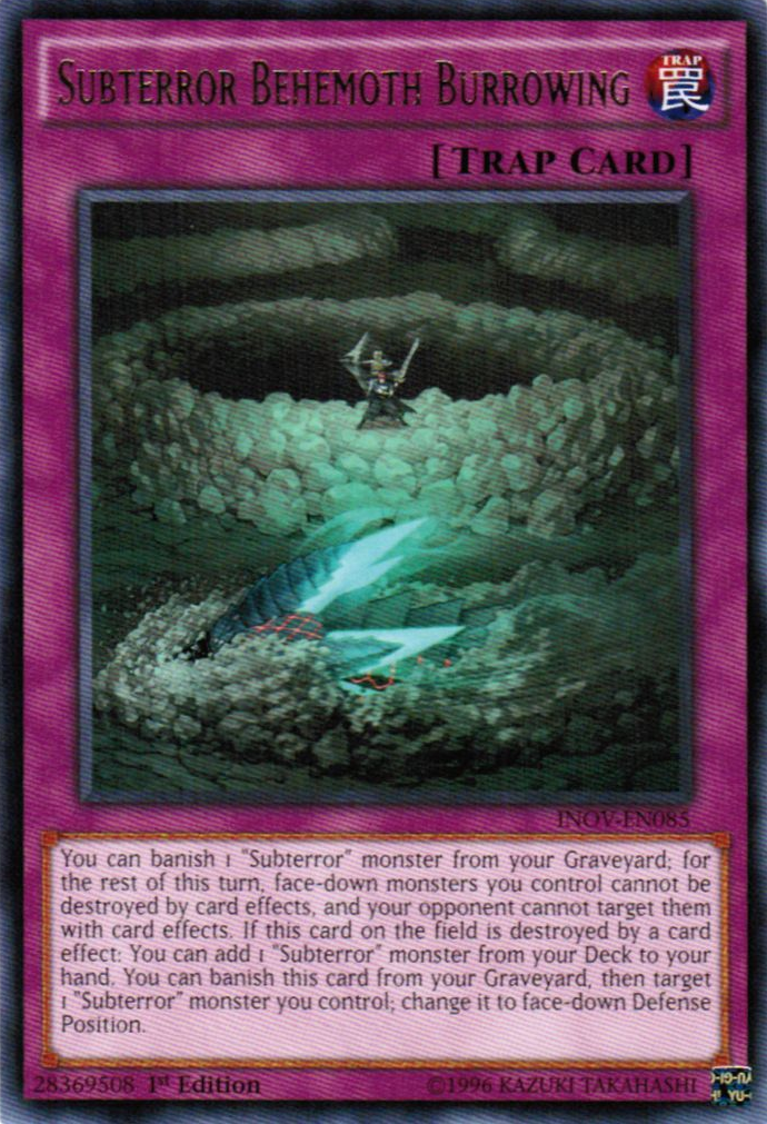 Subterror Behemoth Burrowing [INOV-EN085] Rare 