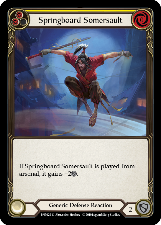 Springboard Somersault [RNR022-C] (Rhinar Hero Deck) 1st Edition Normal 