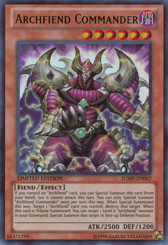 Archfiend Commander [JUMP-EN067] Ultra Rare 