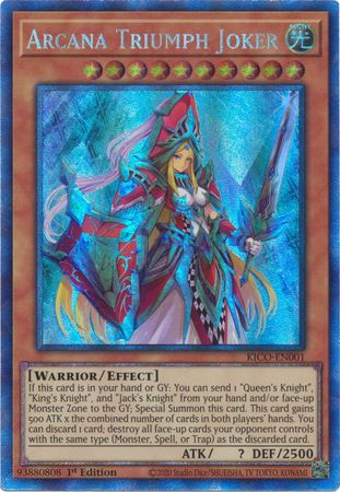 Arcana Triumph Joker (Collector's Rare) [KICO-EN001] Collector's Rare 