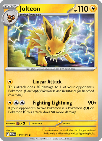 Jolteon (135/165) [Scarlet &amp; Violet: 151] 