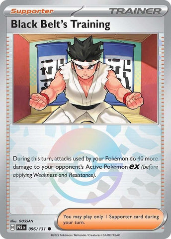 Black Belt's Training (096/131) (Poke Ball Pattern) [Scarlet &amp; Violet: Prismatic Evolutions] 