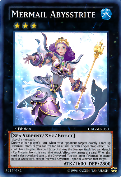 Mermail Abysstrite [CBLZ-EN050] Super Rare 