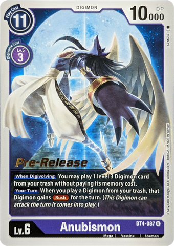 Anubismon [BT4-087] [Great Legend Pre-Release Promos] 