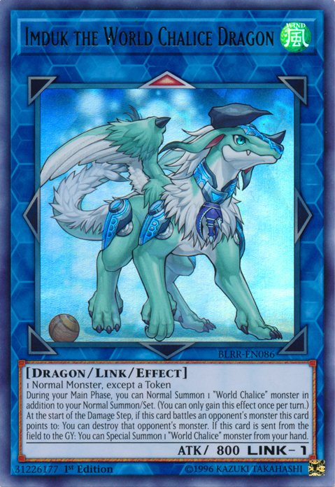 Imduk the World Chalice Dragon [BLRR-EN086] Ultra Rare 