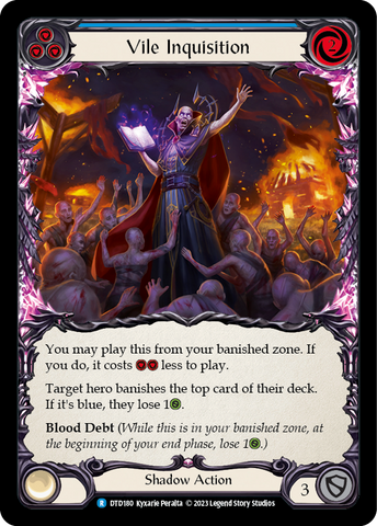 Vile Inquisition (Blue) [DTD180] (Dusk Till Dawn) Rainbow Foil 