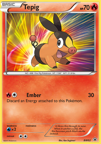 Tepig (BW02) [Black &amp; White: Black Star Promos] 