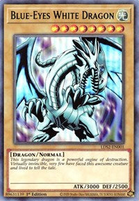 Blue-Eyes White Dragon (Green) [LDS2-EN001] Ultra Rare 
