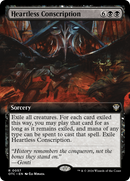 Heartless Conscription (Extended Art) [Outlaws of Thunder Junction Commander] 
