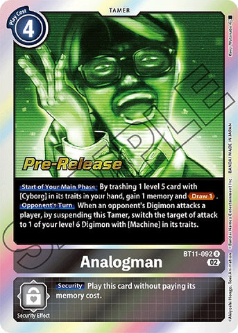 Analogman [BT11-092] [Dimensional Phase Pre-Release Promos] 