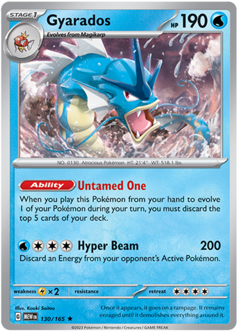 Gyarados (130/165) [Scarlet &amp; Violet: 151] 