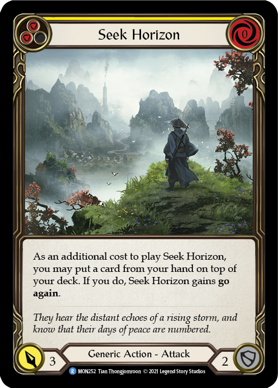 Seek Horizon (Yellow) [MON252] (Monarch) 1st Edition Normal 