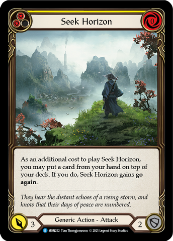 Seek Horizon (Yellow) [MON252] (Monarch) 1st Edition Normal 