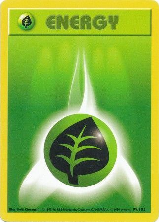 Grass Energy (99/102) [Base Set Shadowless Unlimited] 