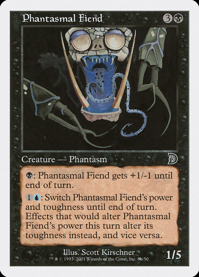 Phantasmal Fiend (Black Background) [Deckmasters] 