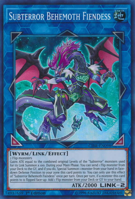Subterror Behemoth Fiendess [CIBR-EN098] Super Rare 