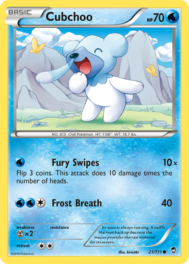 Cubchoo (21/111) [XY: Furious Fists] 