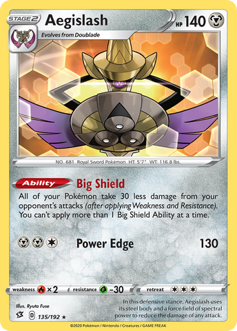 Aegislash (135/192) [Sword &amp; Shield: Rebel Clash] 