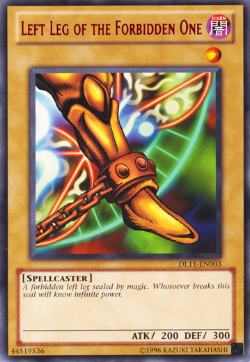 Left Leg of the Forbidden One (Red) [DL11-EN003] Rare 