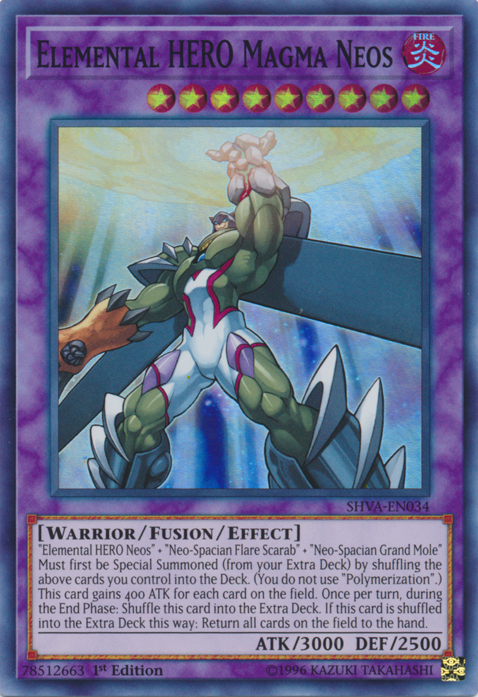 Elemental HERO Magma Neos [SHVA-EN034] Super Rare 