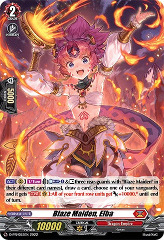 Blaze Maiden, Elba (D-PR/053EN) [D Promo Cards] 