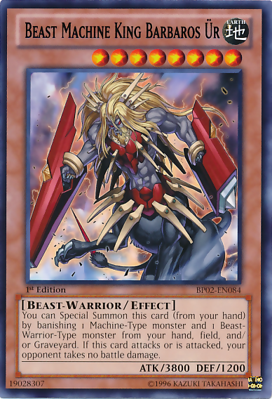Beast Machine King Barbaros Ur [BP02-EN084] Rare 
