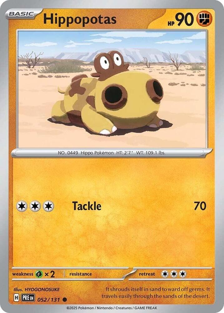 Hippopotas (052/131) [Scarlet &amp; Violet: Prismatic Evolutions] 