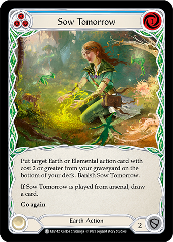 Sow Tomorrow (Blue) [ELE142] (Tales of Aria) 1st Edition Rainbow Foil 