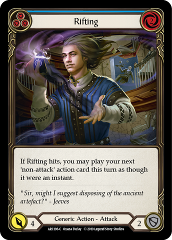 Rifting (Blue) [ARC196-C] (Arcane Rising) 1st Edition Rainbow Foil 