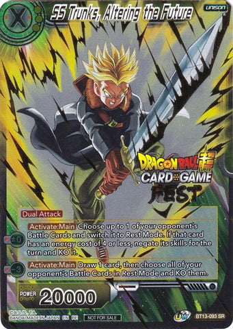 SS Trunks, Altering the Future (Card Game Fest 2022) (BT13-093) [Tournament Promotion Cards] 