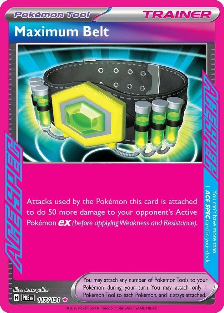 Maximum Belt (117/131) [Scarlet &amp; Violet: Prismatic Evolutions] 
