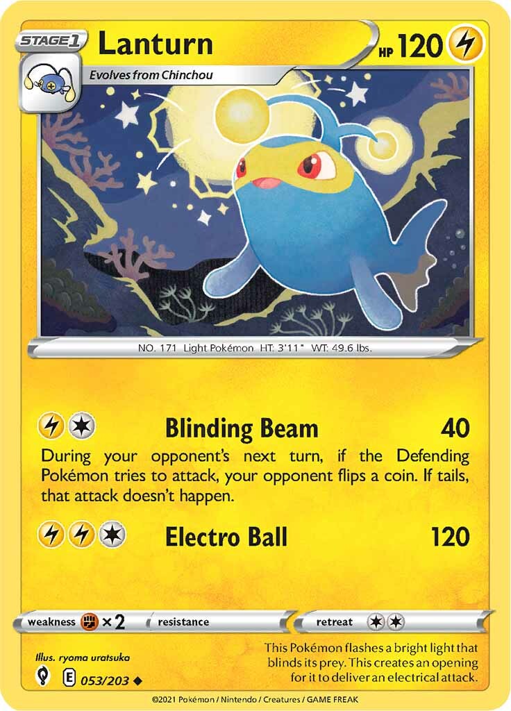 Lanturn (053/203) [Sword &amp; Shield: Evolving Skies] 