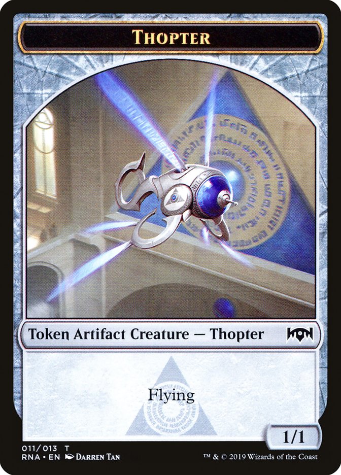 Bird // Thopter Double-Sided Token [Ravnica Allegiance Guild Kit Tokens] 