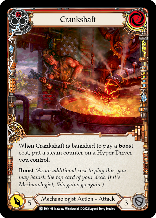 Crankshaft (Red) [DYN101] (Dynasty) 