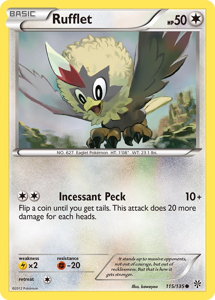 Rufflet (115/135) [Black &amp; White: Plasma Storm] 