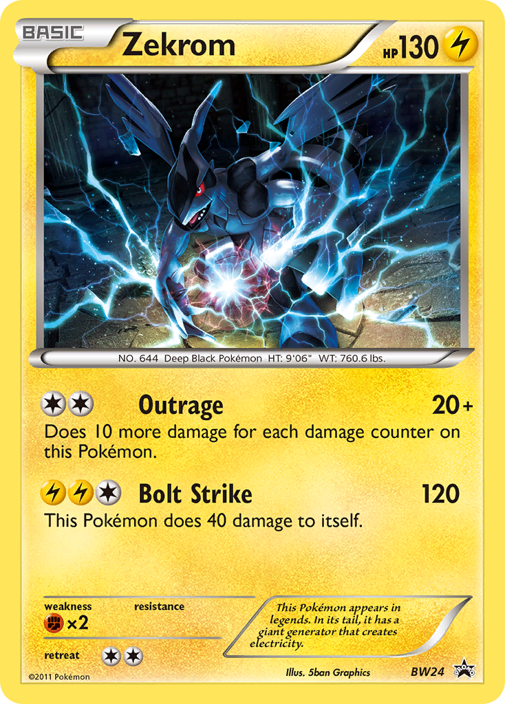 Zekrom (BW24) [Black &amp; White: Black Star Promos] 