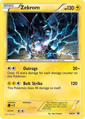 Zekrom (BW24) [Black &amp; White: Black Star Promos] 