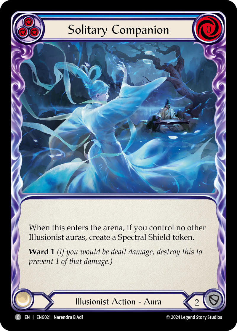 Solitary Companion [ENG021] (Part of the Mistveil Enigma Blitz Deck) 
