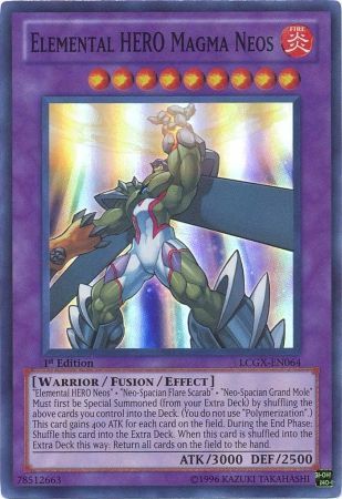 Elemental HERO Magma Neos [LCGX-EN064] Super Rare 