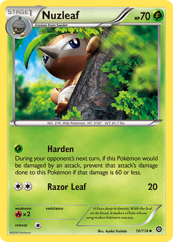 Nuzleaf (10/114) [XY: Steam Siege] 