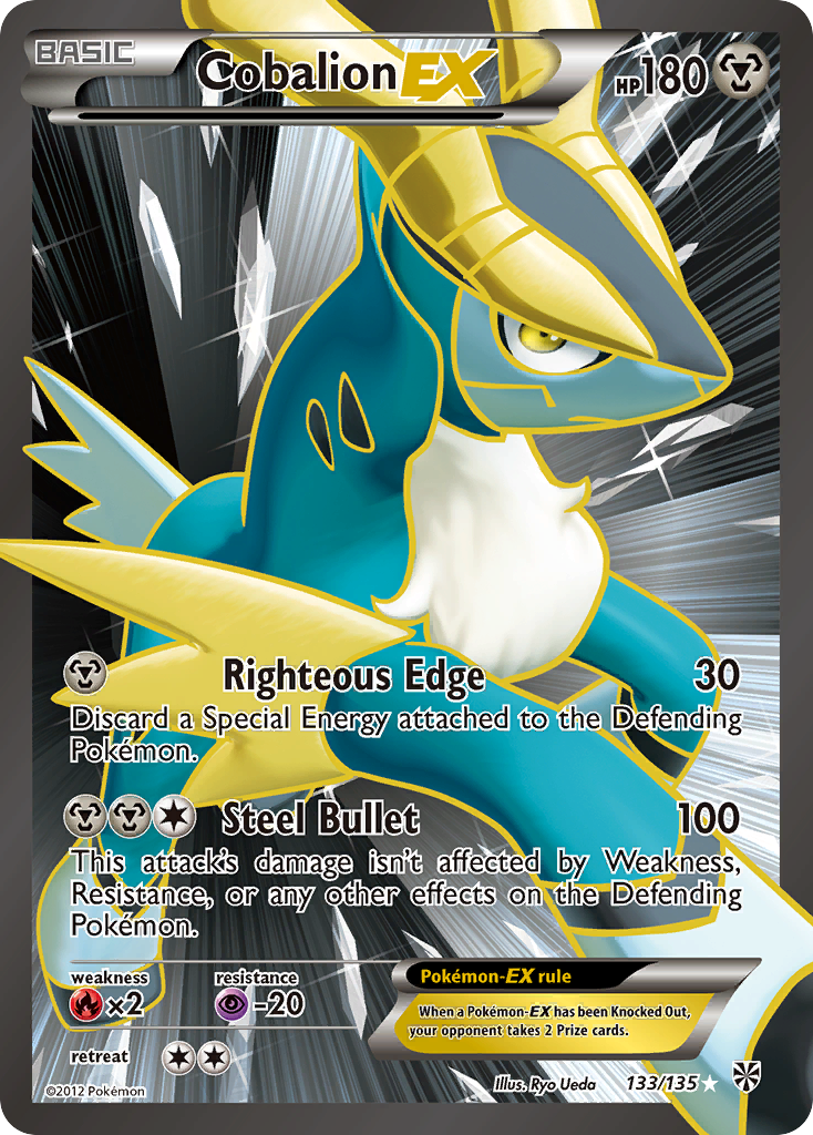 Cobalion EX (133/135) [Black &amp; White: Plasma Storm] 