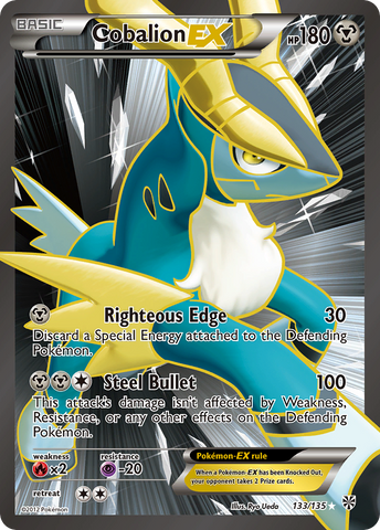 Cobalion EX (133/135) [Black &amp; White: Plasma Storm] 